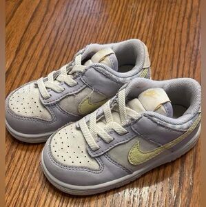 Nike Kids' Cream and Gray Sneakers